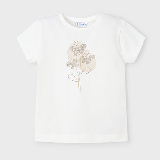 Mayoral Girls Basic S/S T-Shirt Natural 174