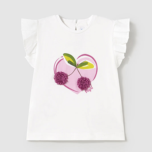 Mayoral Baby Girls S/S T-Shirt White 1042