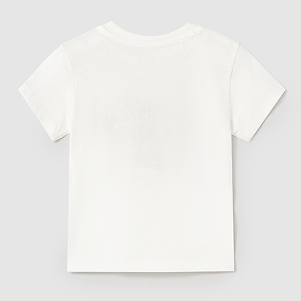 Mayoral Baby Boys S/S T-Shirt Cream 1055