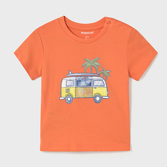 Mayoral Baby Boys S/S T-Shirt Coral 1063