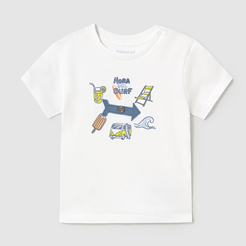 Mayoral Baby Boys S/S T-Shirt White 1064