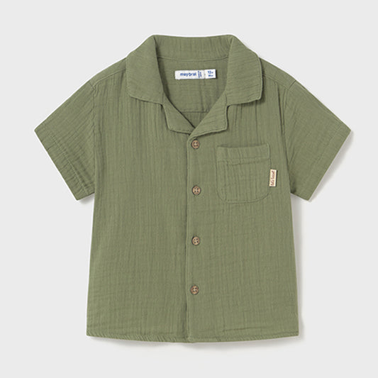 Mayoral Baby Boys S/S Shirt Sage 1111