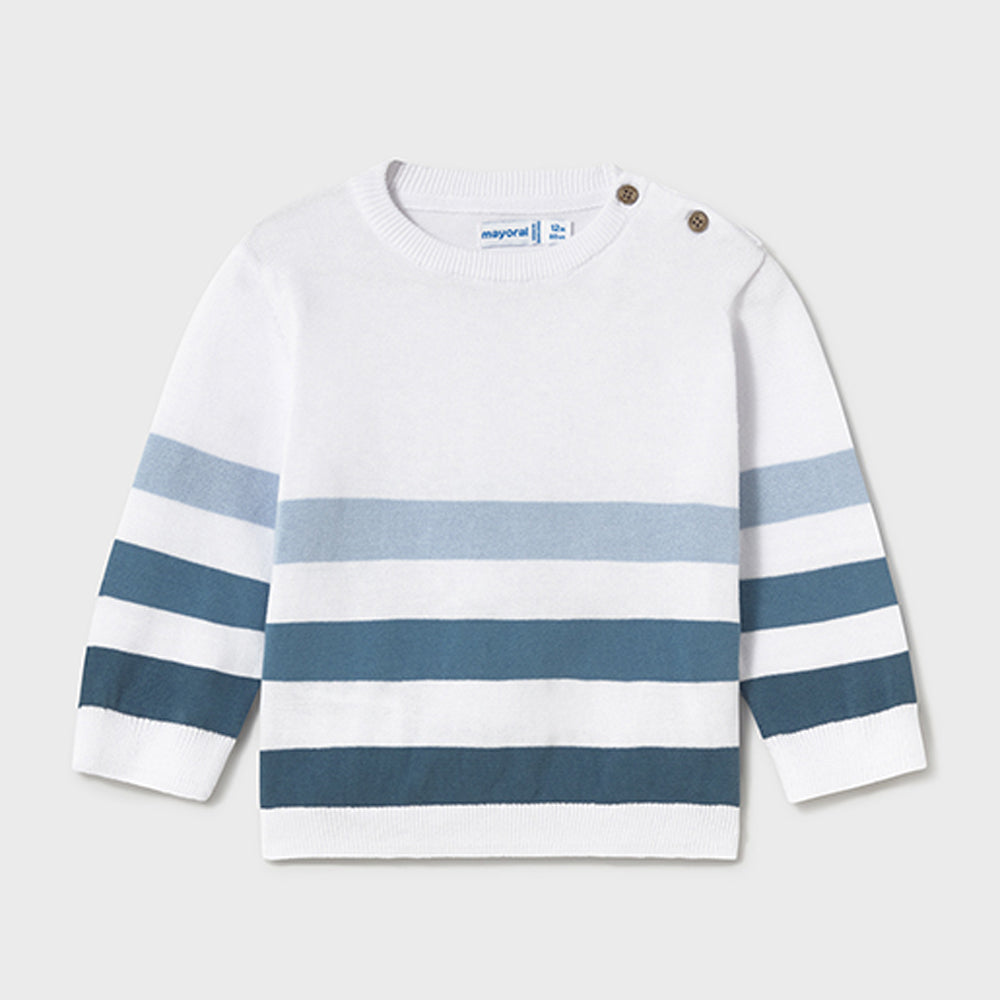 Mayoral Baby Boys Striped Jumper Blue 1301