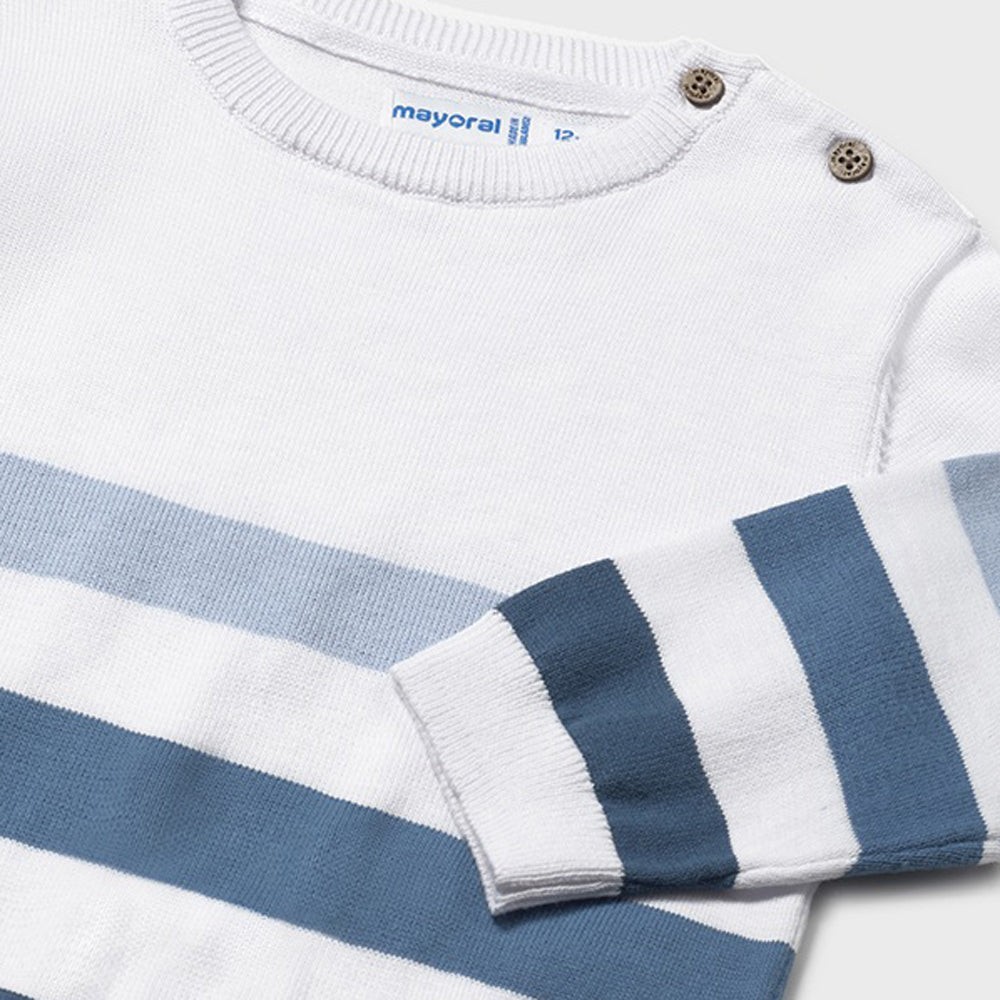 Mayoral Baby Boys Striped Jumper Blue 1301