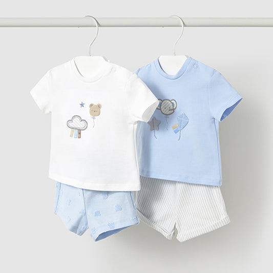 Mayoral Baby Boys Knit Set (4 Garments) Sky 1609