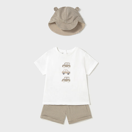 Mayoral Baby Boys Set With Hat Canvas 1651