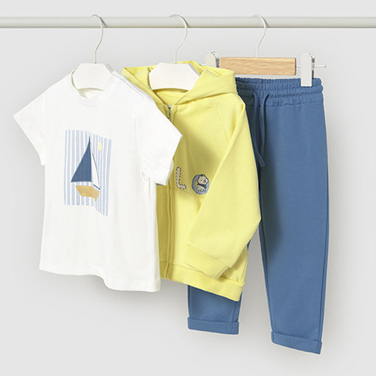 Mayoral Baby Boys 3 Piece Tracksuit Sorbet 1842