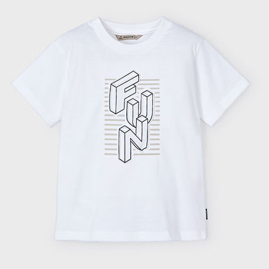 Mayoral Boys S/S T-Shirt White 3027