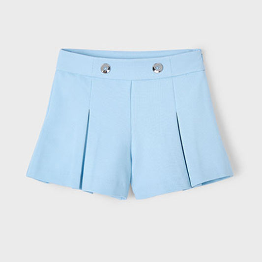 Mayoral Girls Knit Short Pants Sky 3201