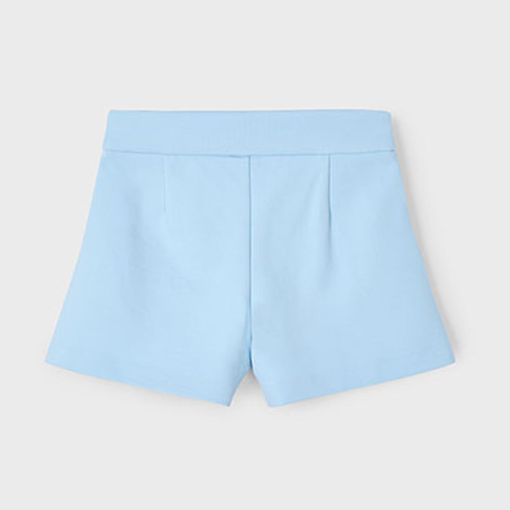 Mayoral Girls Knit Short Pants Sky 3201