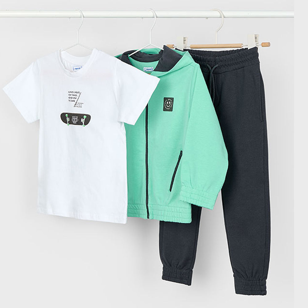 Mayoral Boys Tracksuit W/Shirt Aquamarine 3881