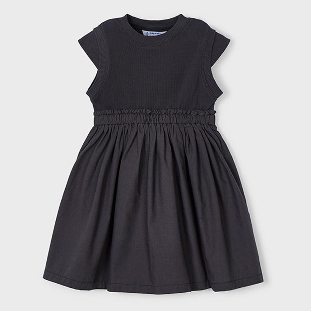 Mayoral Girls Dress Charcoal 3927