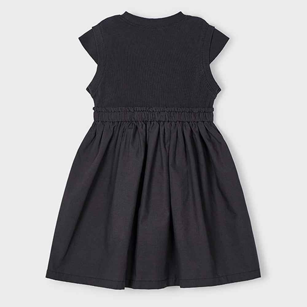 Mayoral Girls Dress Charcoal 3927