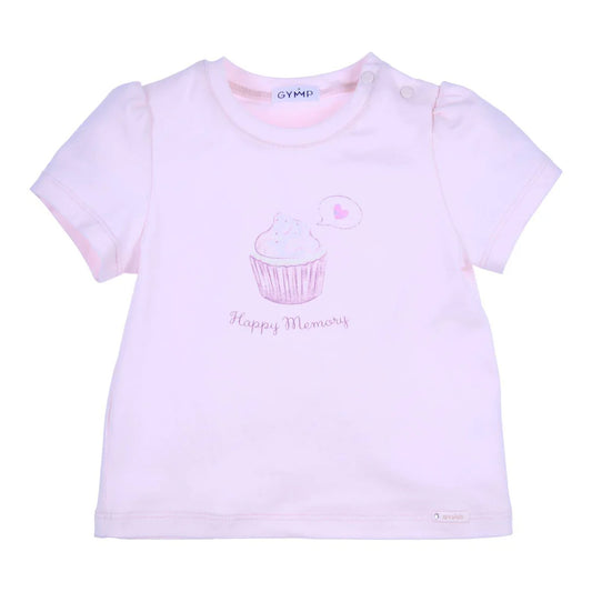 Gymp Pink T-shirt Aerobic Happy memory 353-5280-10