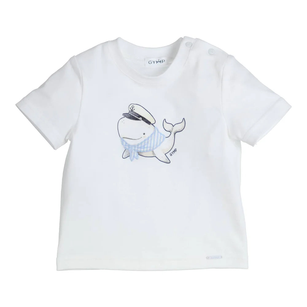 Gymp White T-shirt Aerobic Whale White 353-5410-20