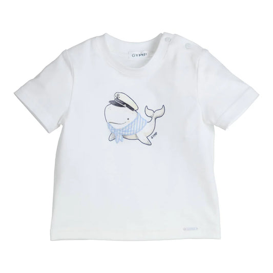 Gymp White T-shirt Aerobic Whale White 353-5410-20