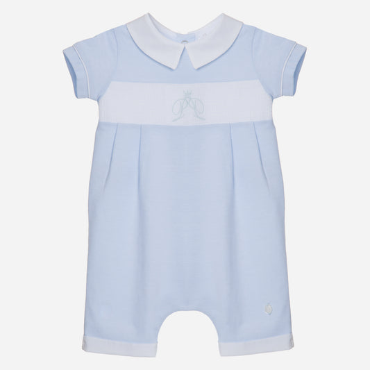 Patachou Blue Baby Romper - Knit Mc4033065