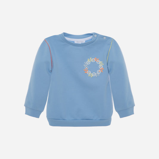 Patachou Lake Blue Boy Sweater - Knit Swe4033320