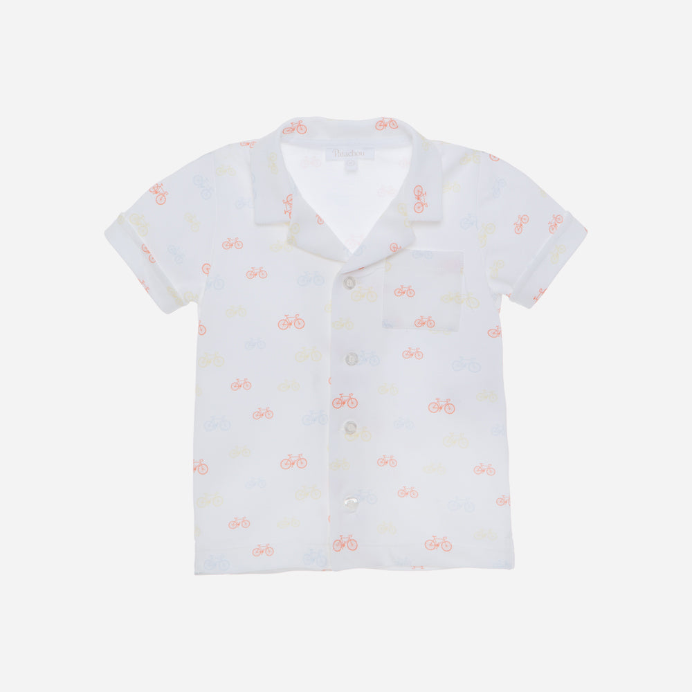 Patachou Bike Print Boy Shirt - Knit Cm4033325