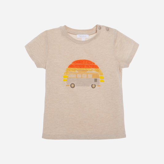 Patachou Beige Melange Boy T-Shirt - Knit Tsh4033341