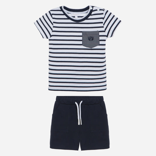 Patachou Marine Boy Set (Polo+Shorts) - Knit Con4033366