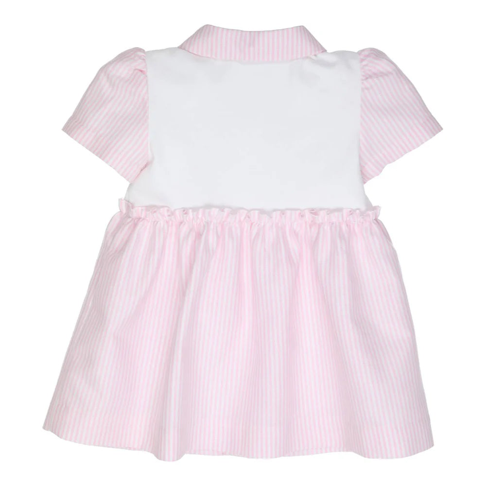 Gymp Pink/White Dress Loesia 470-5257-10