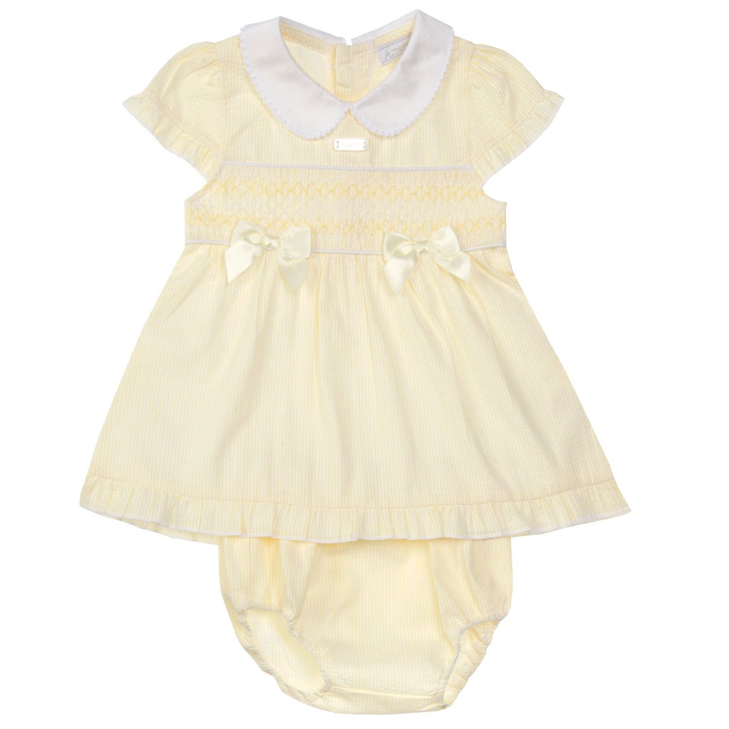 Amore By Kris X Kids Yellow Dress & Pant Lemon Drop 8043