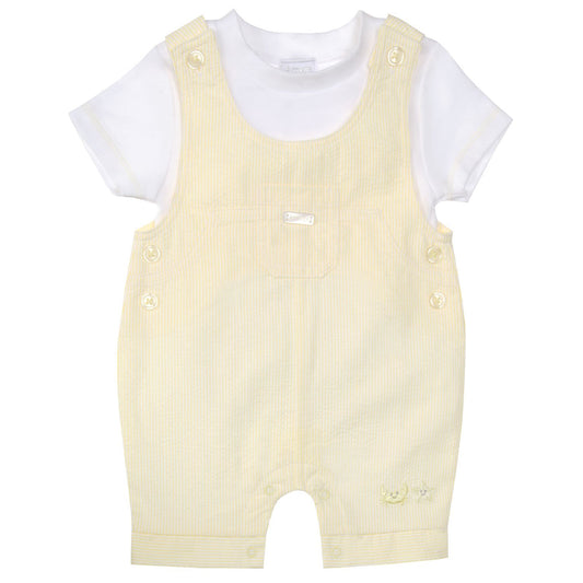 Amore By Kris X Kids Yellow Dungaree Set Sunny Seaside 8047