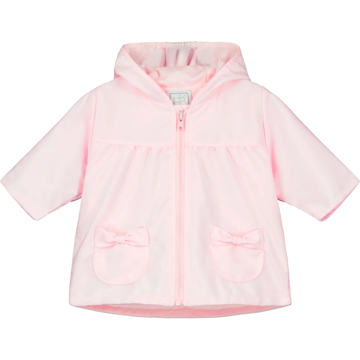 Emile Et Rose Microfibre Jacket Bunny & Bow Pockets Flo Pink 9331PP