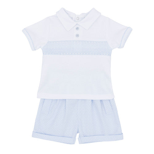 blues baby Boys Blue Short Set BB1790A