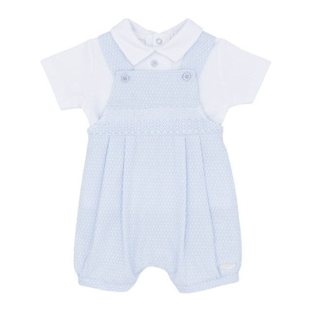 blues baby Boys Blue Dungaree Set BB1795