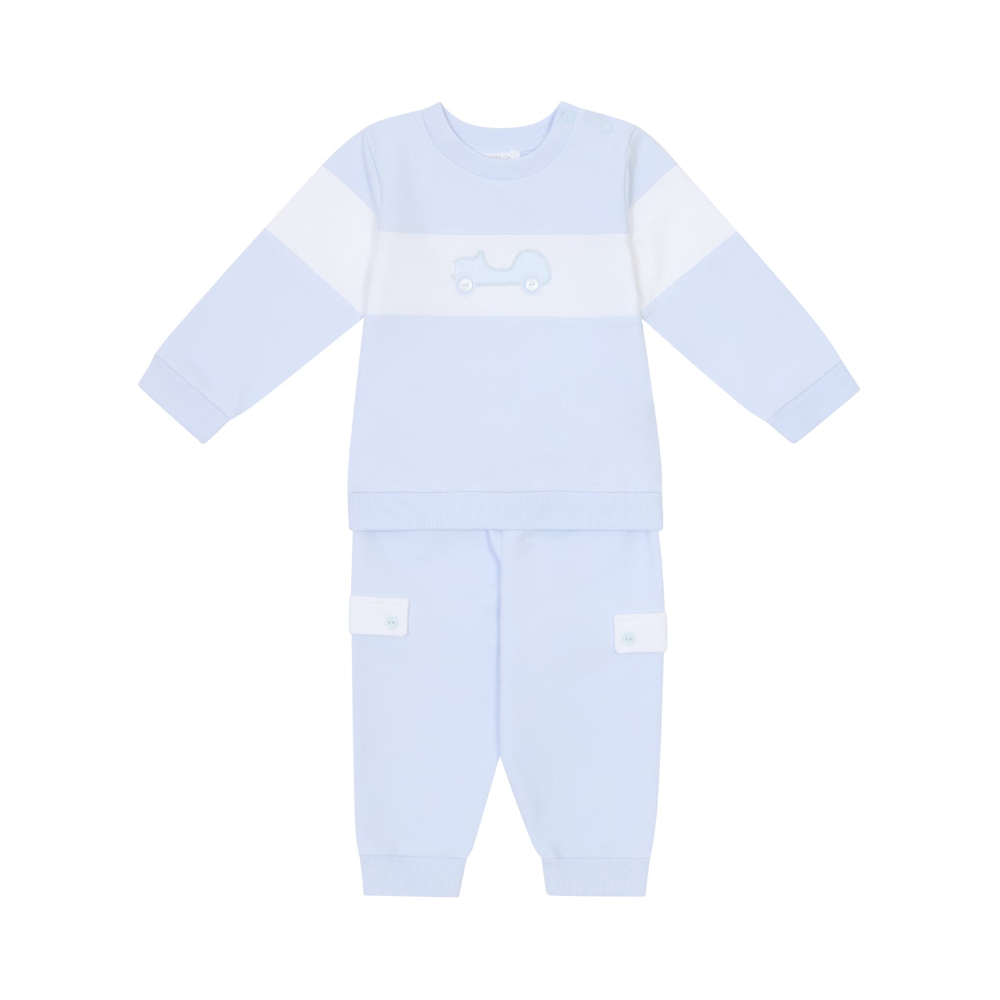 Deolinda Blue Lino Tracking Suit Dbv25901