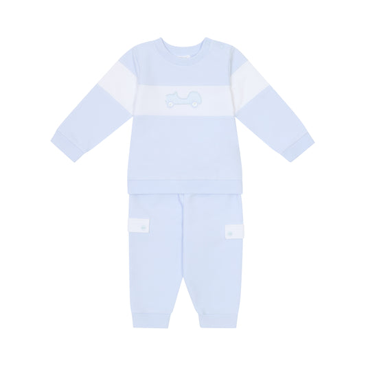 Deolinda Blue Lino Tracking Suit Dbv25901