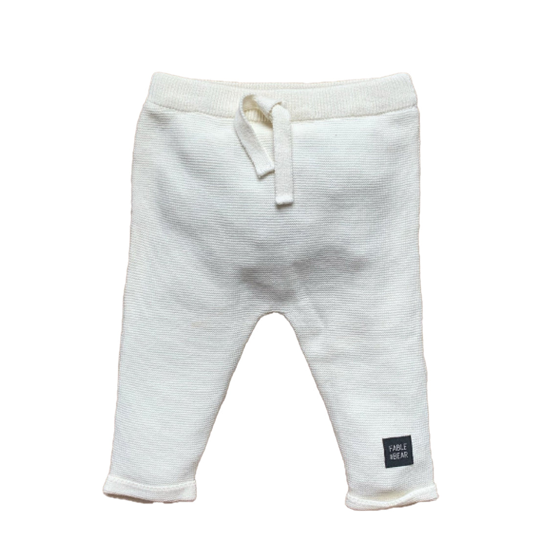 Fable & Bear Natural White Fable Knit Joggers H19-14