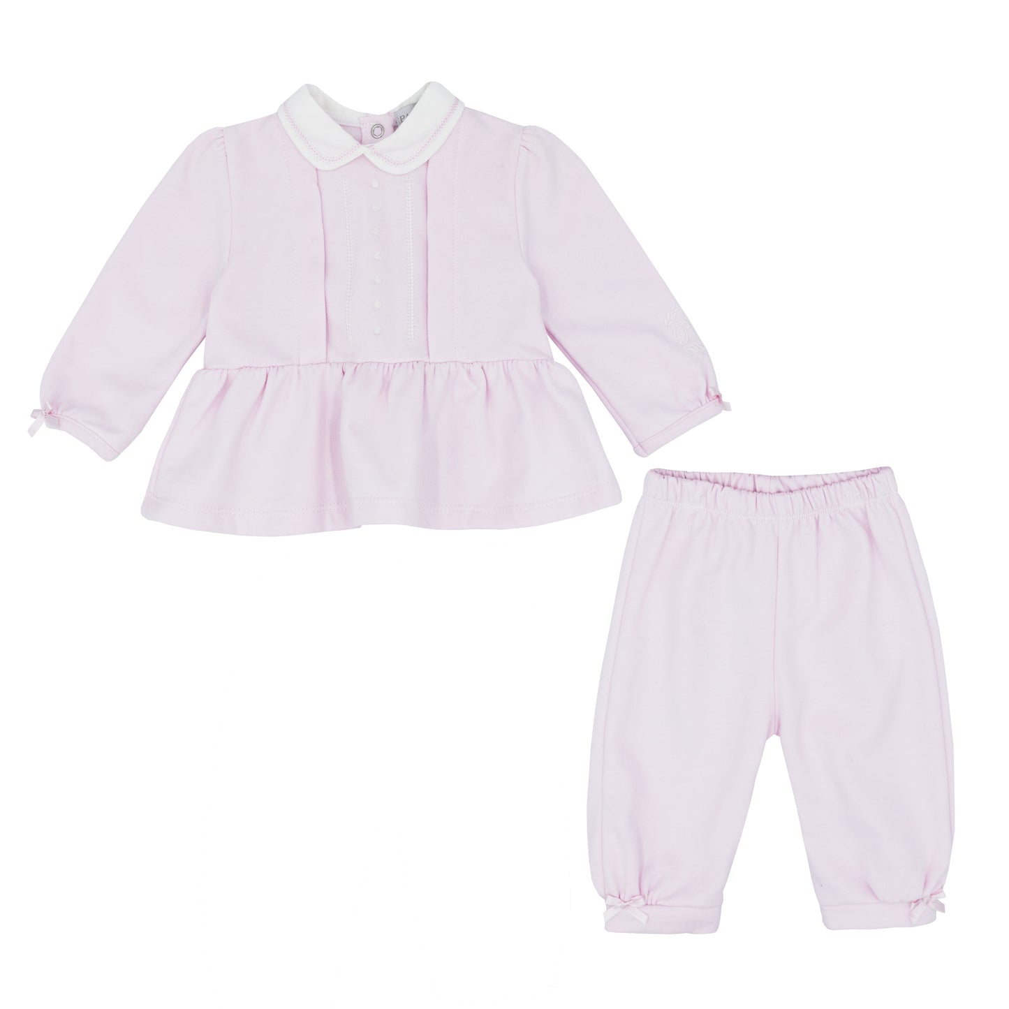 Pastels & Co Pink Ann Peplum Top And Trouser P-101D